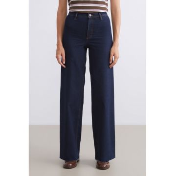 Blugi drepti - Albastru inchis