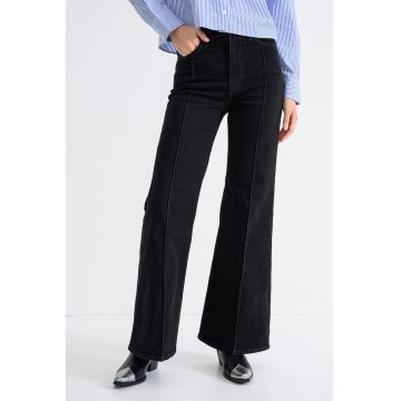 Blugi evazati Ribcage - Negru