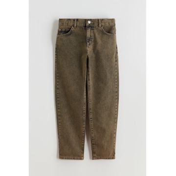 Blugi regular-fit cu model uni - Grej