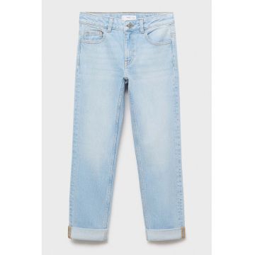 Blugi regular fit cu talie medie - Albastru deschis