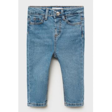 Blugi skinny cu buzunare laterale - Albastru