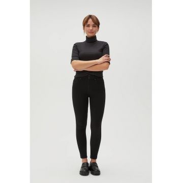 Blugi skinny negri netezi - Negru