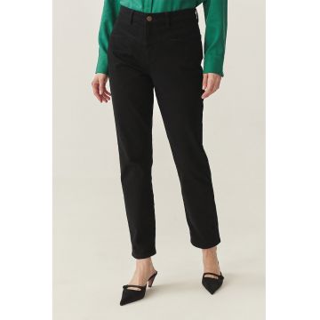 Blugi slim-fit cu buzunare - Negru