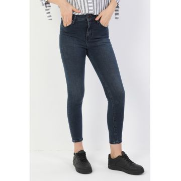 Blugi super slim fit Diana - Bleumarin