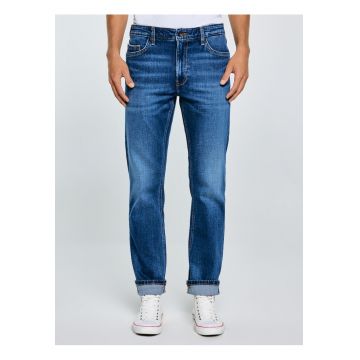 Blugi uni drepti cu talie inalta Colt