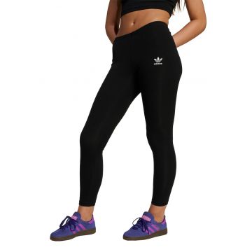 Colanti striati cu talie medie - Negru