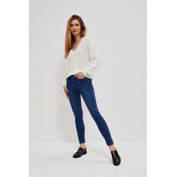 Jeansi skinny talie medie - bleumarin - Albastru inchis