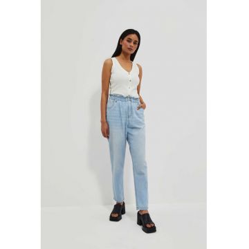 Jeansuri  Paper Bag bumbac - BLUE