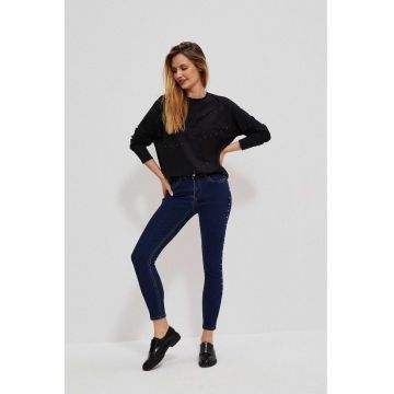 Jeansuri skinny cu tinte - Bleumarin