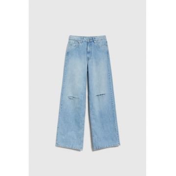 Jeansuri Wide Leg  albastru - BLUE