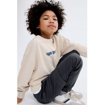 Pantaloni cargo din amestec de bumbac - Albastru ultramarin