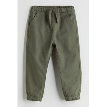 Pantaloni conici cu snur - Kaki