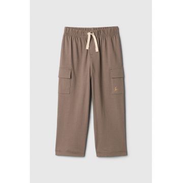 Pantaloni de trening cargo din bumbac - Grej