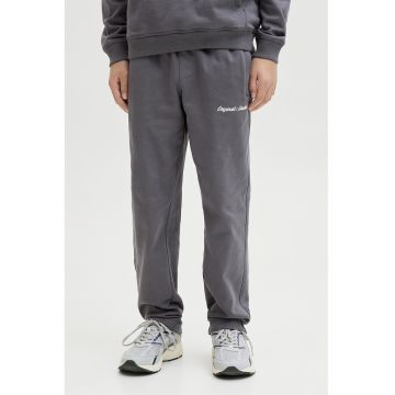 Pantaloni de trening cu buzunare laterale - Gri inchis