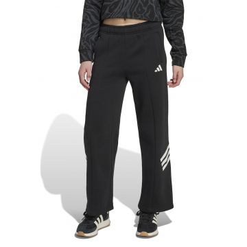 Pantaloni de trening cu croiala ampla - Alb/Negru