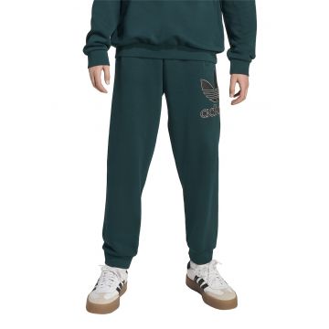 Pantaloni de trening cu imprimeu logo - Verde englez