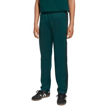 Pantaloni de trening cu logo Firebird - Negru/Verde inchis