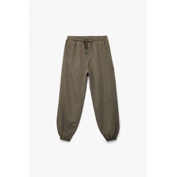 Pantaloni de trening cu snur - Maro taupe