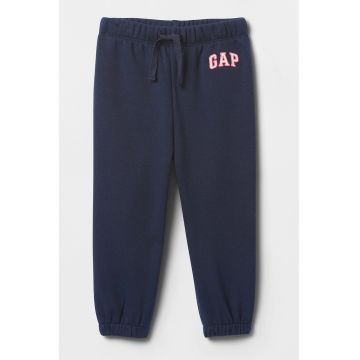 Pantaloni de trening cu talie ajustabila - Bleumarin