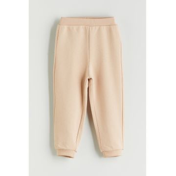 Pantaloni de trening cu talie medie - Bej