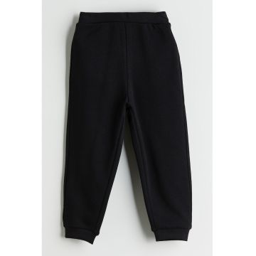 Pantaloni de trening din amestec de bumbac - Negru