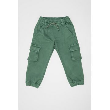 Pantaloni jogger cu model cargo - Verde