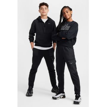 Pantaloni sport vargo cu snur in talie - Negru