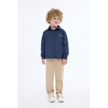 Pantaloni uni cu buzunare oblice - Bej deschis