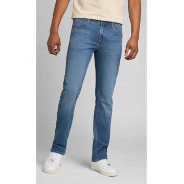 Blugi barbati  Daren Mid Worn - bumbac/poliester/elastan - albastru