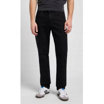 Blugi barbati  West - relaxati - negru - bumbac - elasticitate minima