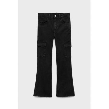 Blugi cargo evazati - Negru