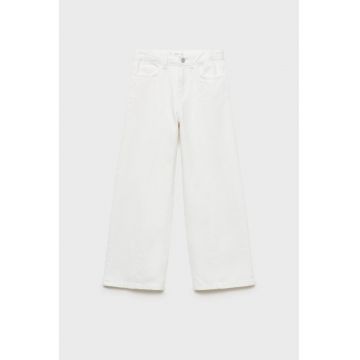 Blugi cu croiala ampla - Alb