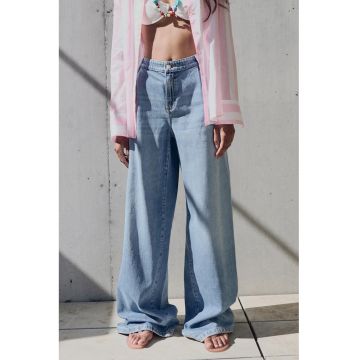 Blugi cu croiala ampla - Albastru
