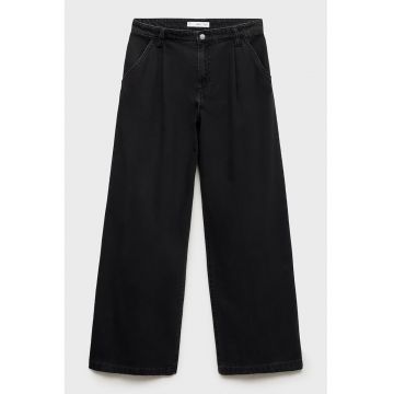 Blugi cu croiala ampla - Negru