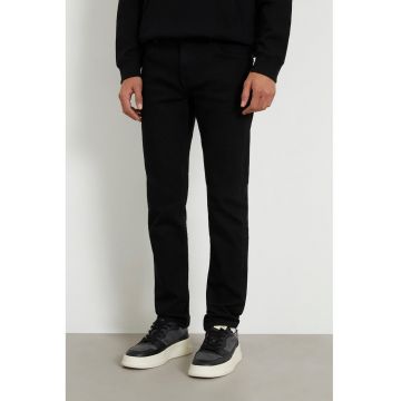 Blugi cu croiala dreapta si 5 buzunare Angels - Negru