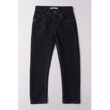 Blugi cu cusaturi contrastante - Bleumarin