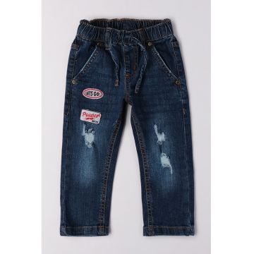 Blugi cu talie medie - Bleumarin