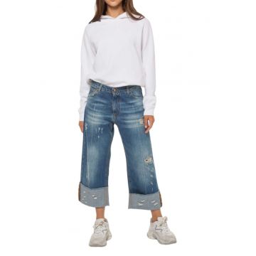 Blugi dama -  Bumbac - Albastru -