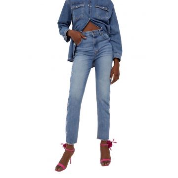 Blugi dama -  Bumbac/Elastan - Albastru -