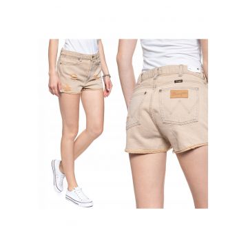 Blugi Dama -  The Short Xs - Bumbac - Fermuar - Dungi Lungi - 8 Buzunare 2 Mari 2 Medii Externe1 Mic Intern - Talie Medie - Bej