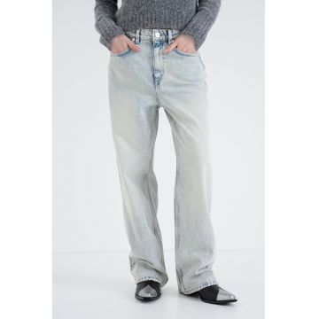 Blugi drepti Brooklyn - Albastru pal