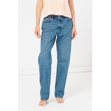 Blugi drepti cu strasuri 501® '90s - Albastru inchis