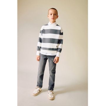 Blugi regular fit cu talie medie - Gri