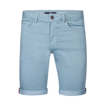 Blugi scurti barbati -  bumbac/poliester/elastan - albastru deschis