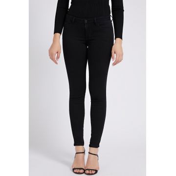 Blugi skinny cu logo - Negru