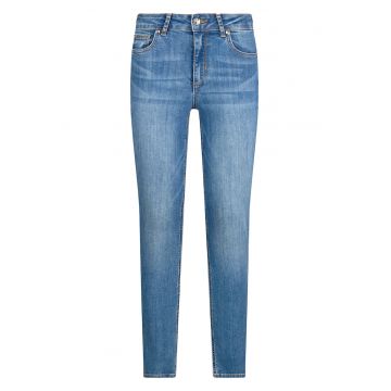 Blugi skinny cu talie inalta - Albastru deschis