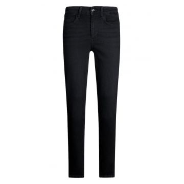 Blugi skinny cu talie inalta - Gri inchis
