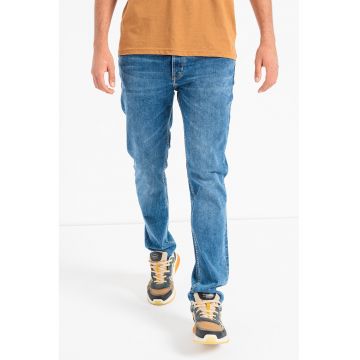 Blugi slim fit Vegas - Albastru inchis