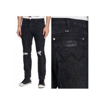 Blugi Wrangler  Slim Tapered - Negru