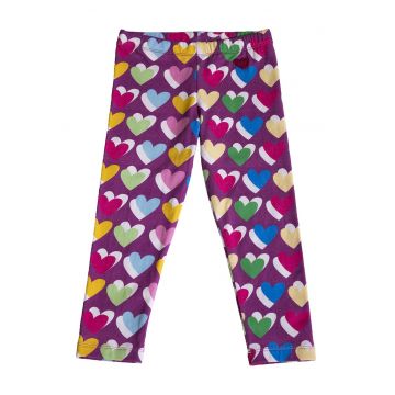 Colanti din amestec de bumbac cu imprimeu - Multicolor